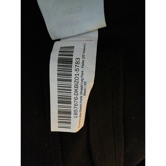 New Quince Ultra-Stretch Ponte Straight Leg Pant Black XS - Picture 2 of 6